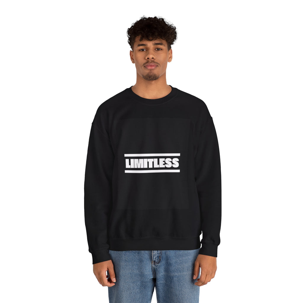 Limitless Crewneck Sweatshirt — Back Print 'Money Is Not Everything, Everything Need Money' Motivational Pullover