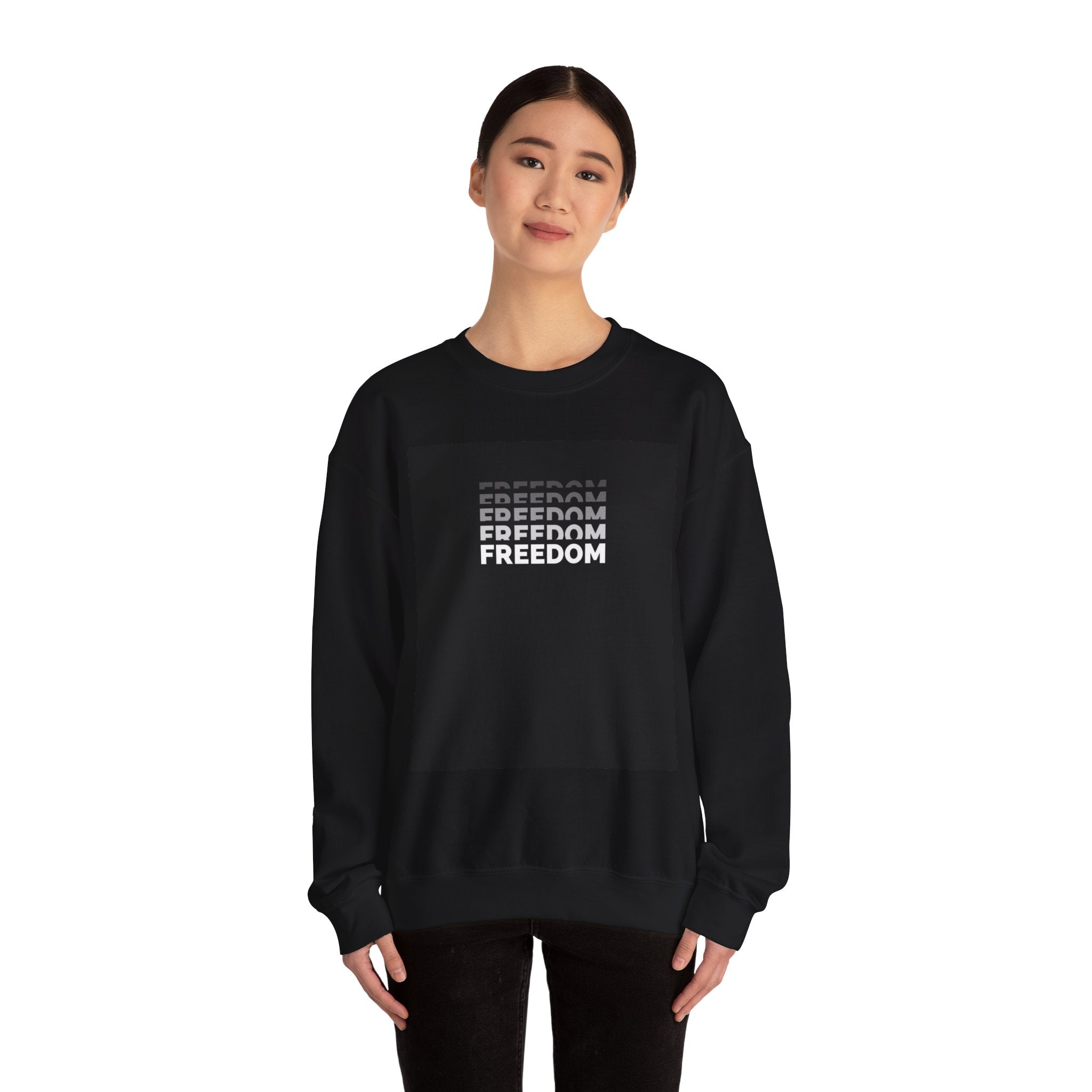 Freedom Gradient Crewneck Unisex Sweatshirt