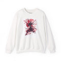 Samurai Cherry Blossom Sweatshirt — Red Moon Warrior Crewneck